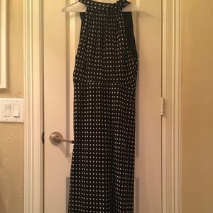 Black Polka Dot Halter Dress